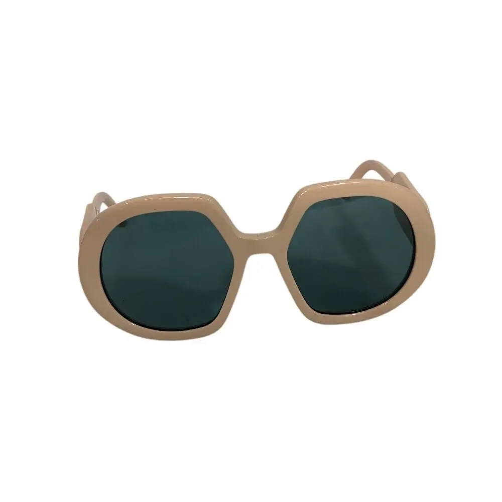 Dior Retro Shiny Pink Green 56mm Oval Sunglasses